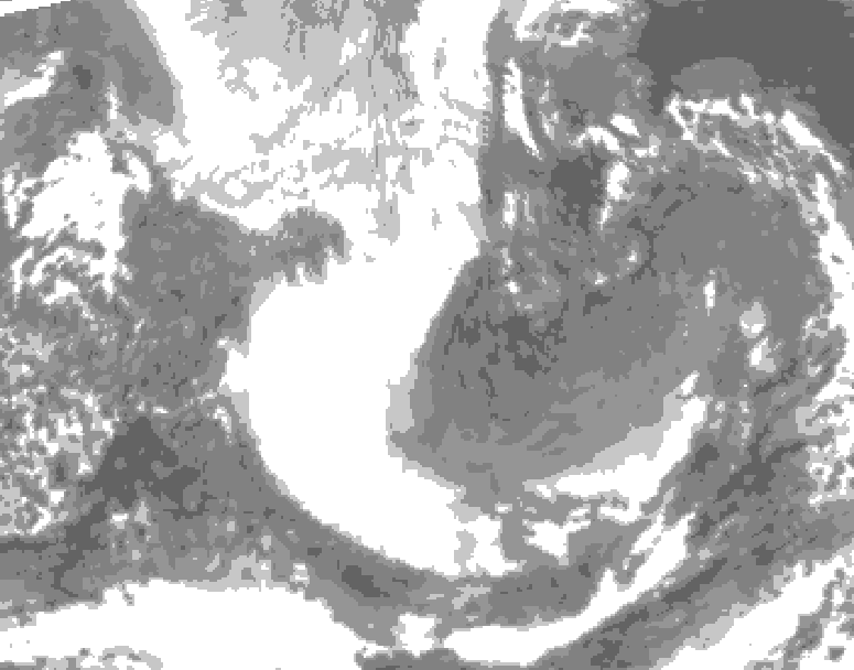 GDPS total cloud 168 hour forecast chart for Canada based on 2025/12/25 1200Z data