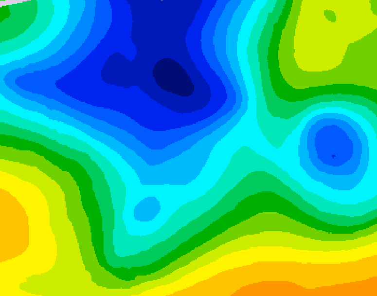 GDPS 500 millibar geopotential height 060 hour forecast chart for Canada based on 2025/12/26 0000Z data
