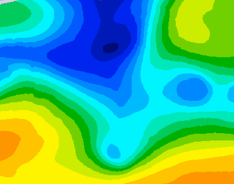 GDPS 500 millibar geopotential height 078 hour forecast chart for Canada based on 2025/12/26 0000Z data