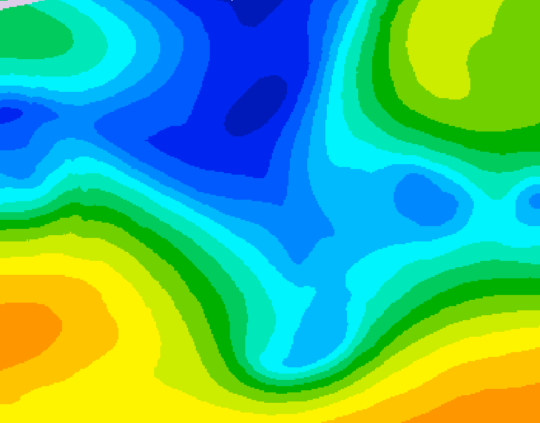 GDPS 500 millibar geopotential height 084 hour forecast chart for Canada based on 2025/12/26 0000Z data