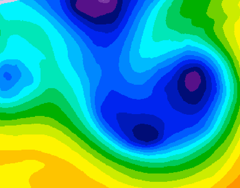 GDPS 500 millibar geopotential height 138 hour forecast chart for Canada based on 2025/12/26 0000Z data