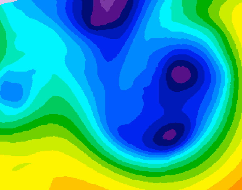 GDPS 500 millibar geopotential height 150 hour forecast chart for Canada based on 2025/12/26 0000Z data