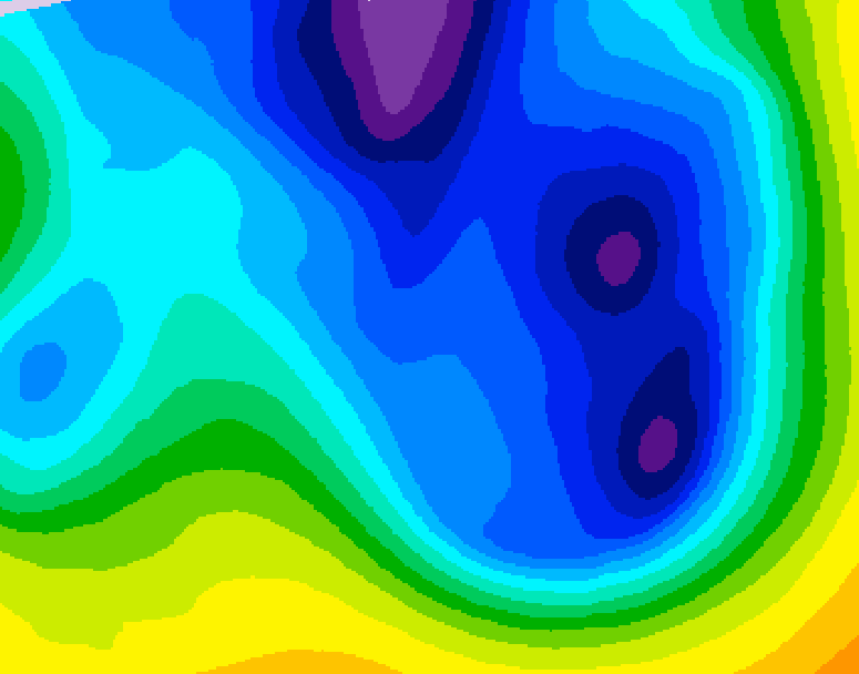 GDPS 500 millibar geopotential height 162 hour forecast chart for Canada based on 2025/12/26 0000Z data