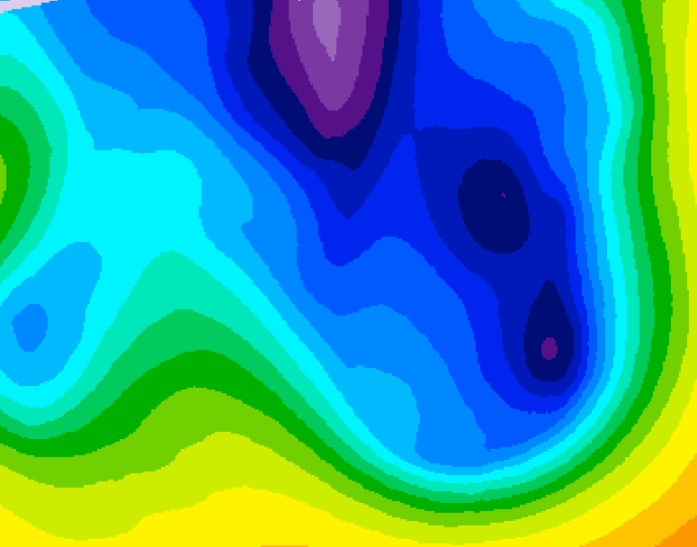 GDPS 500 millibar geopotential height 168 hour forecast chart for Canada based on 2025/12/26 0000Z data