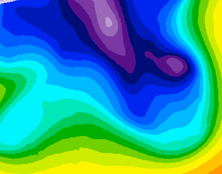 GDPS 500 millibar geopotential height 192 hour forecast chart for Canada based on 2025/12/26 0000Z data