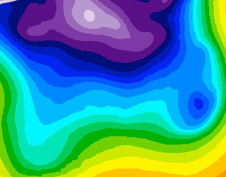 GDPS 500 millibar geopotential height 228 hour forecast chart for Canada based on 2025/12/26 0000Z data