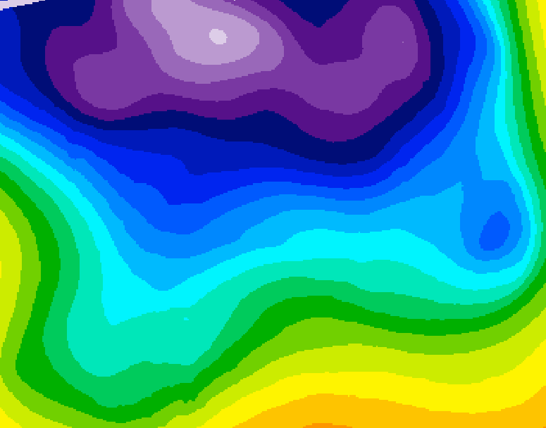GDPS 500 millibar geopotential height 240 hour forecast chart for Canada based on 2025/12/26 0000Z data