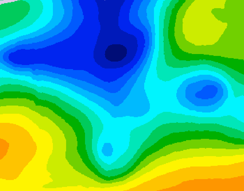 GDPS 500 millibar geopotential height 060 hour forecast chart for Canada based on 2025/12/26 1200Z data