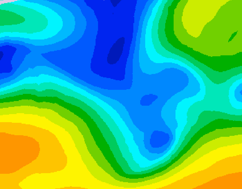 GDPS 500 millibar geopotential height 078 hour forecast chart for Canada based on 2025/12/26 1200Z data