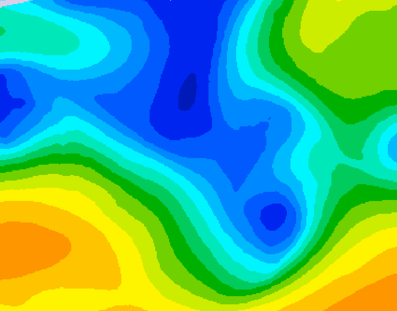 GDPS 500 millibar geopotential height 084 hour forecast chart for Canada based on 2025/12/26 1200Z data