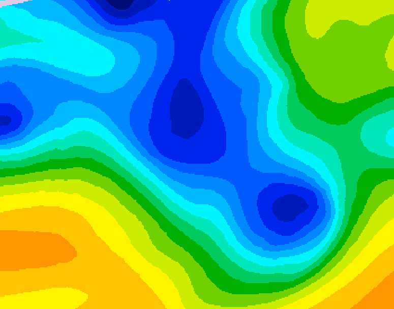GDPS 500 millibar geopotential height 096 hour forecast chart for Canada based on 2025/12/26 1200Z data