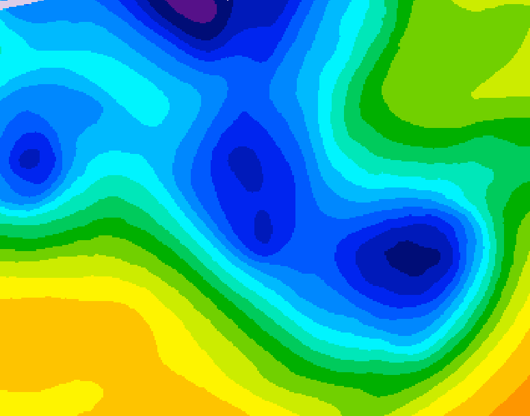 GDPS 500 millibar geopotential height 108 hour forecast chart for Canada based on 2025/12/26 1200Z data