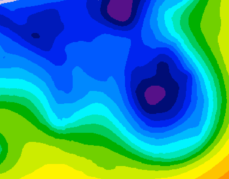 GDPS 500 millibar geopotential height 180 hour forecast chart for Canada based on 2025/12/26 1200Z data