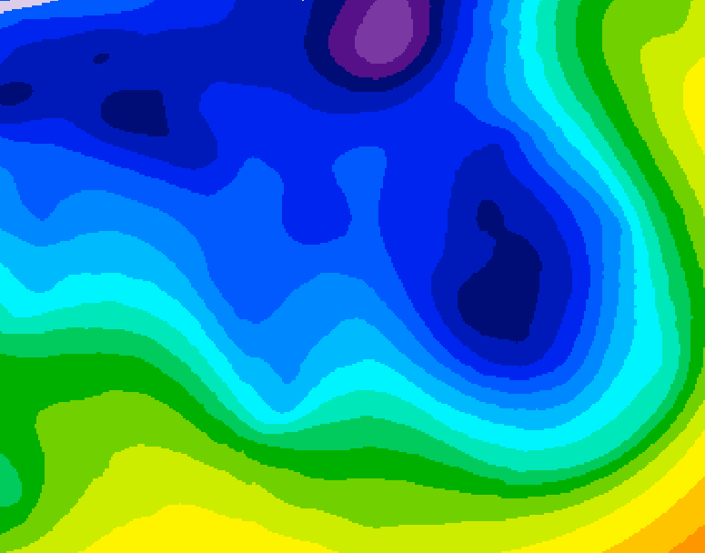 GDPS 500 millibar geopotential height 192 hour forecast chart for Canada based on 2025/12/26 1200Z data