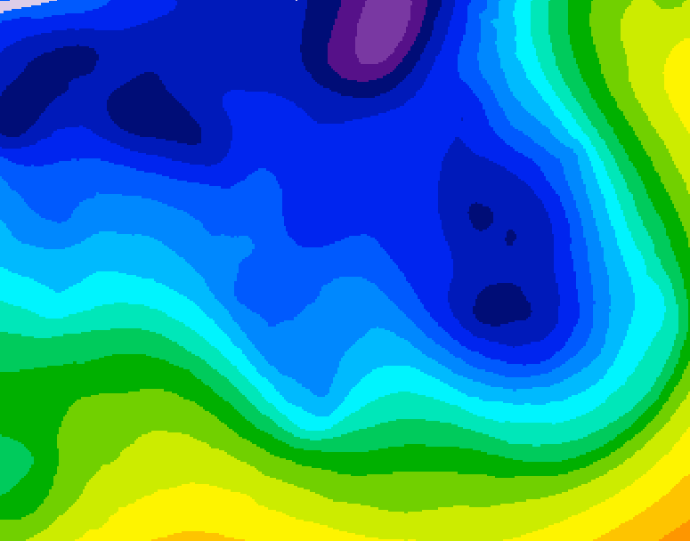 GDPS 500 millibar geopotential height 198 hour forecast chart for Canada based on 2025/12/26 1200Z data