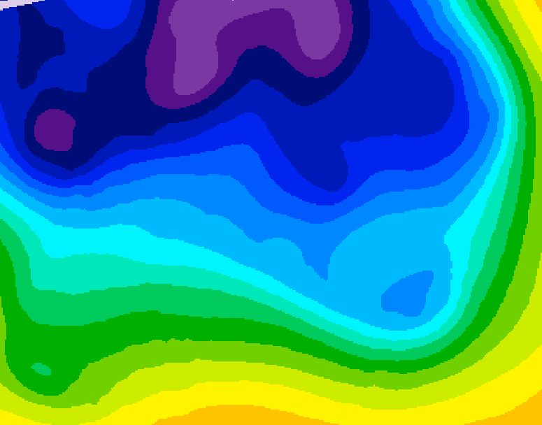GDPS 500 millibar geopotential height 240 hour forecast chart for Canada based on 2025/12/26 1200Z data