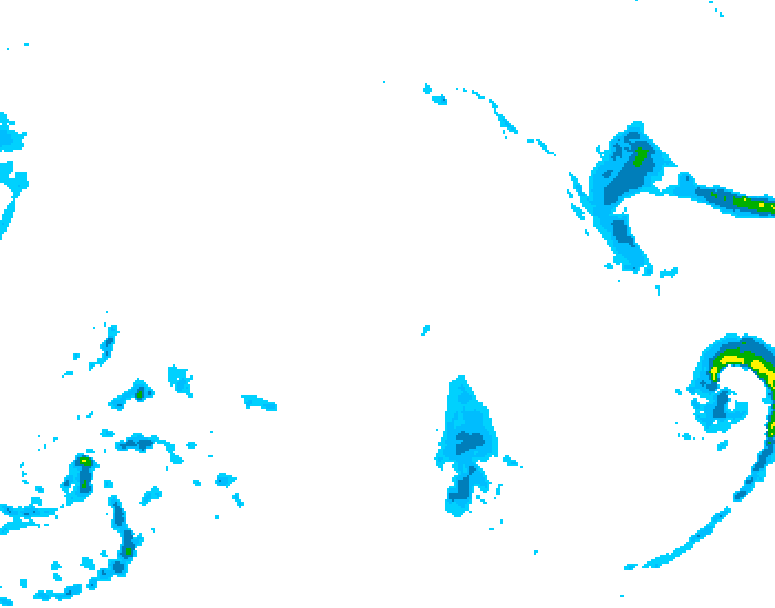 GDPS precipitation 012 hour forecast chart for Canada based on 2025/12/26 0000Z data