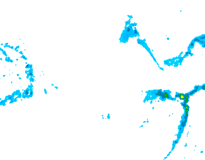 GDPS precipitation 108 hour forecast chart for Canada based on 2025/12/26 0000Z data
