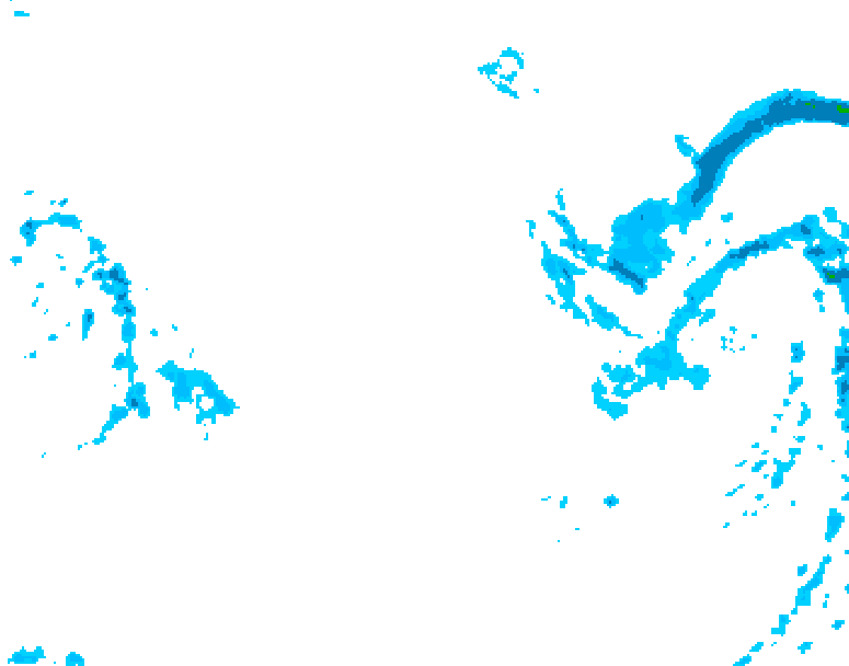 GDPS precipitation 126 hour forecast chart for Canada based on 2025/12/26 0000Z data