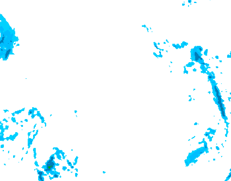 GDPS precipitation 180 hour forecast chart for Canada based on 2025/12/26 0000Z data