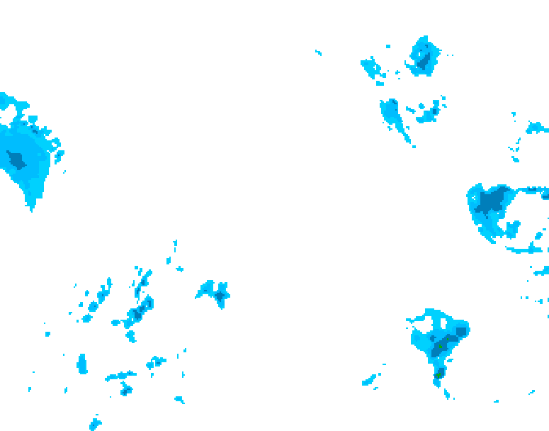 GDPS precipitation 018 hour forecast chart for Canada based on 2025/12/26 1200Z data