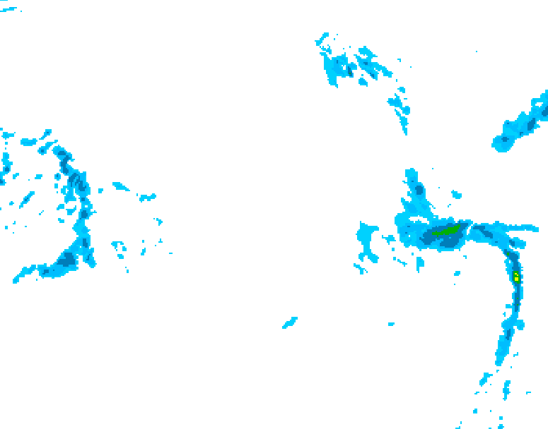 GDPS precipitation 102 hour forecast chart for Canada based on 2025/12/26 1200Z data