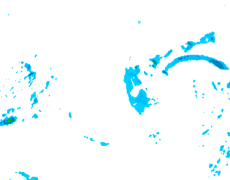 GDPS precipitation 126 hour forecast chart for Canada based on 2025/12/26 1200Z data