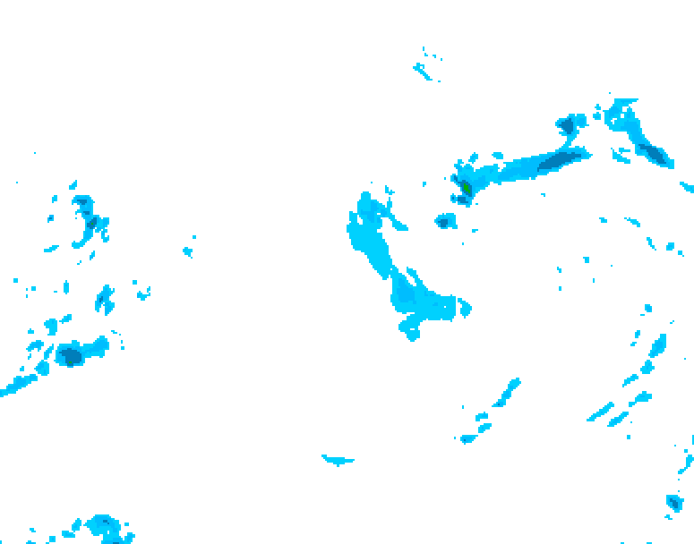 GDPS precipitation 132 hour forecast chart for Canada based on 2025/12/26 1200Z data