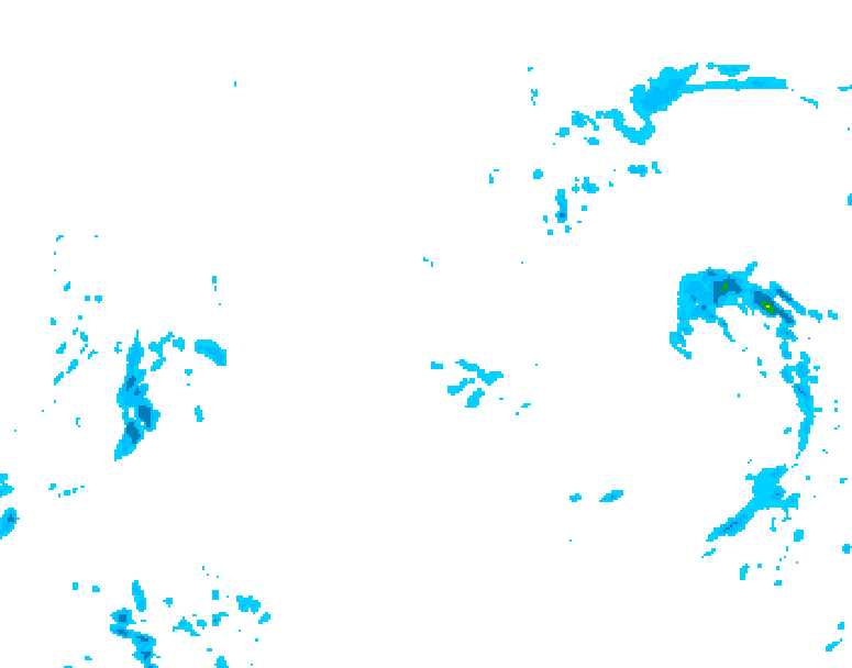 GDPS precipitation 156 hour forecast chart for Canada based on 2025/12/26 1200Z data