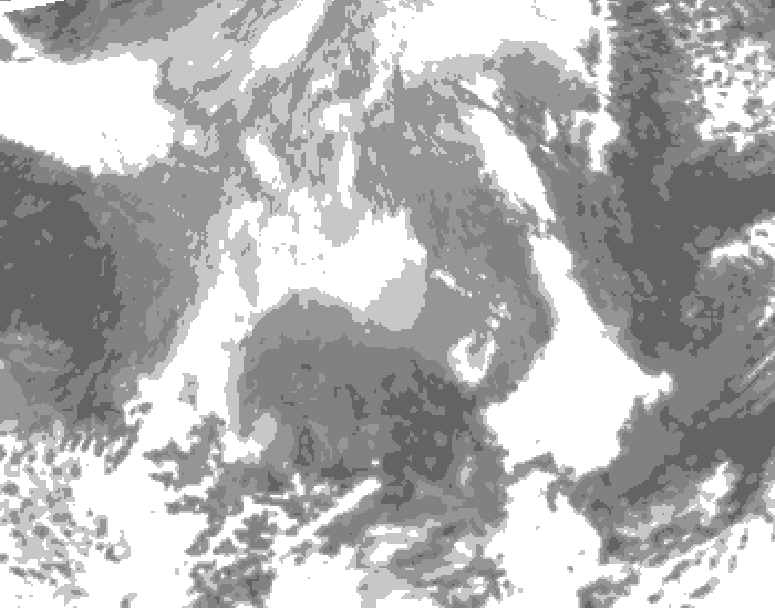 GDPS total cloud 048 hour forecast chart for Canada based on 2025/12/26 0000Z data