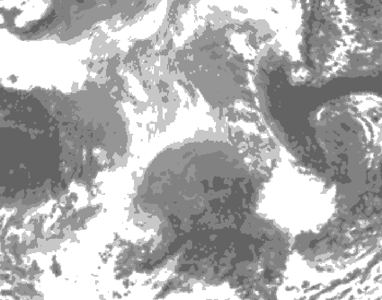 GDPS total cloud 060 hour forecast chart for Canada based on 2025/12/26 0000Z data