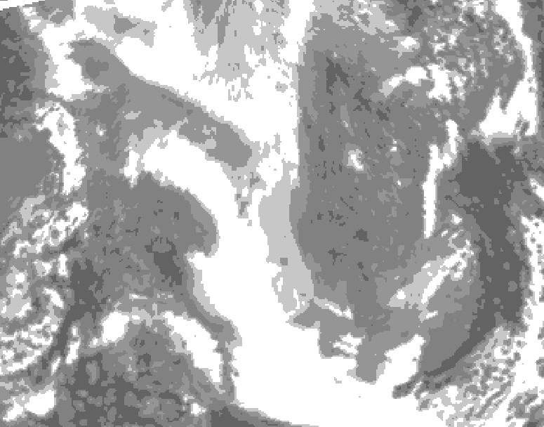 GDPS total cloud 174 hour forecast chart for Canada based on 2025/12/26 0000Z data