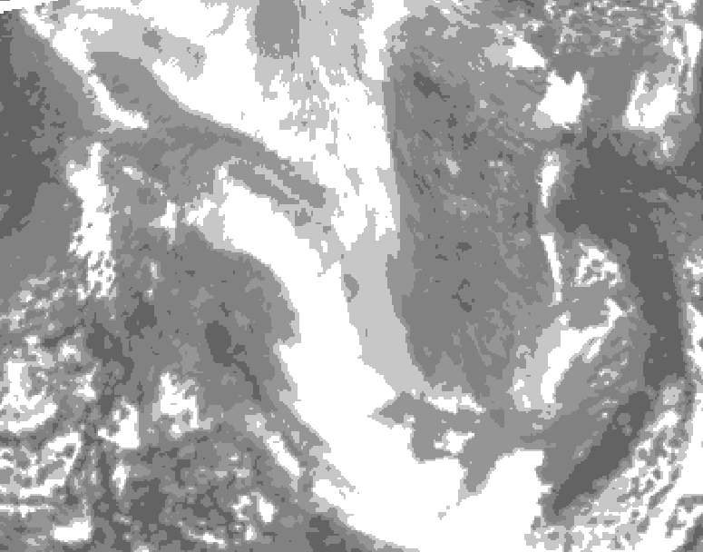 GDPS total cloud 180 hour forecast chart for Canada based on 2025/12/26 0000Z data