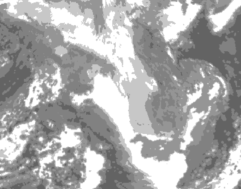 GDPS total cloud 192 hour forecast chart for Canada based on 2025/12/26 0000Z data