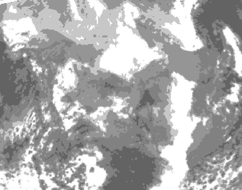GDPS total cloud 234 hour forecast chart for Canada based on 2025/12/26 0000Z data