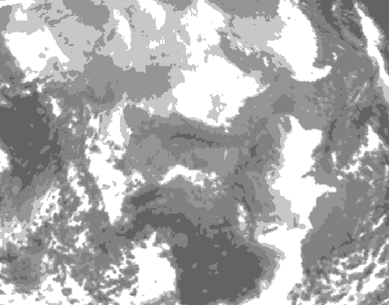 GDPS total cloud 240 hour forecast chart for Canada based on 2025/12/26 0000Z data