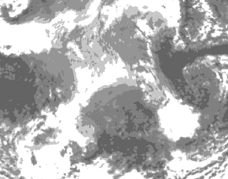 GDPS total cloud 048 hour forecast chart for Canada based on 2025/12/26 1200Z data