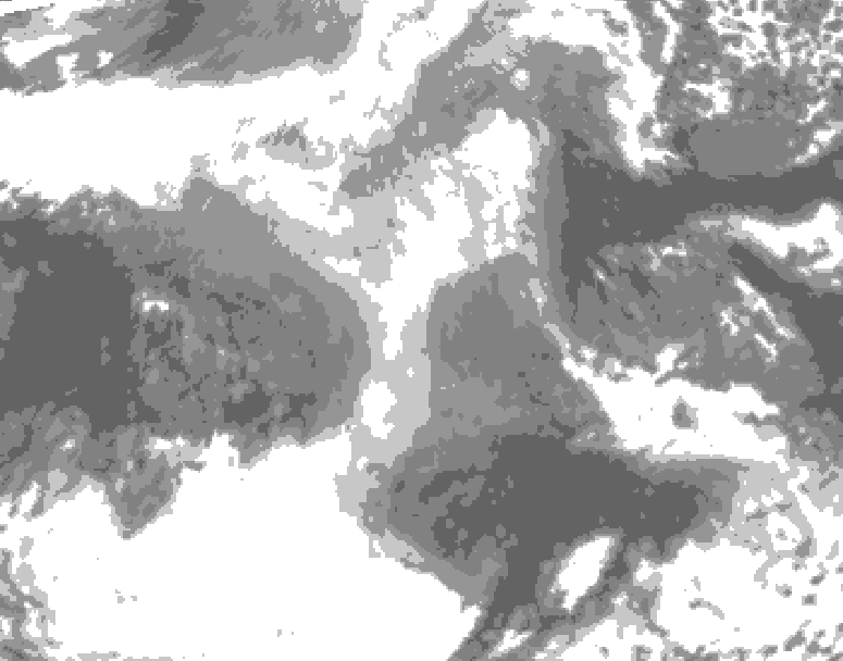 GDPS total cloud 066 hour forecast chart for Canada based on 2025/12/26 1200Z data