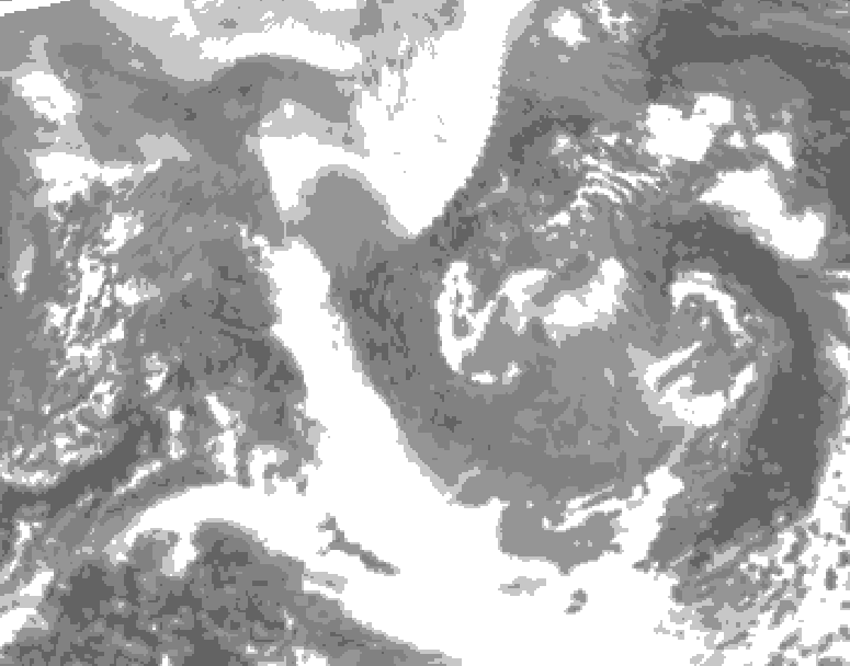 GDPS total cloud 162 hour forecast chart for Canada based on 2025/12/26 1200Z data