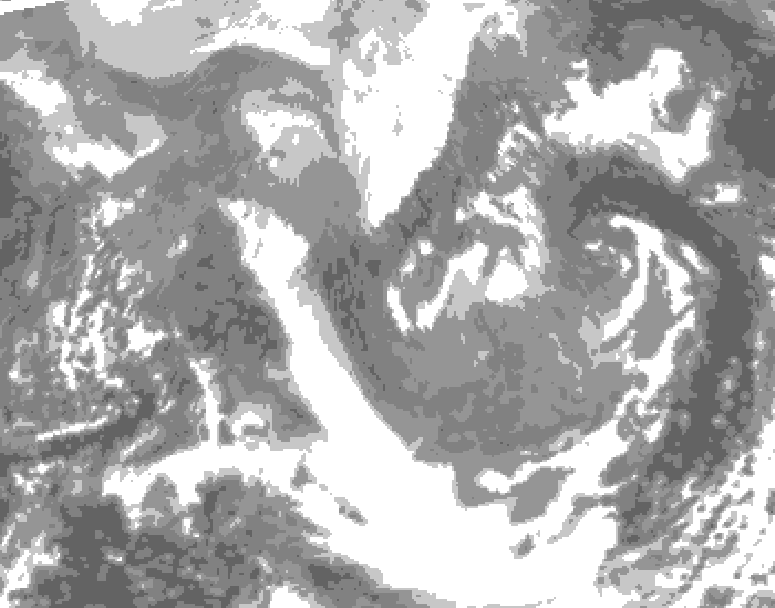 GDPS total cloud 168 hour forecast chart for Canada based on 2025/12/26 1200Z data