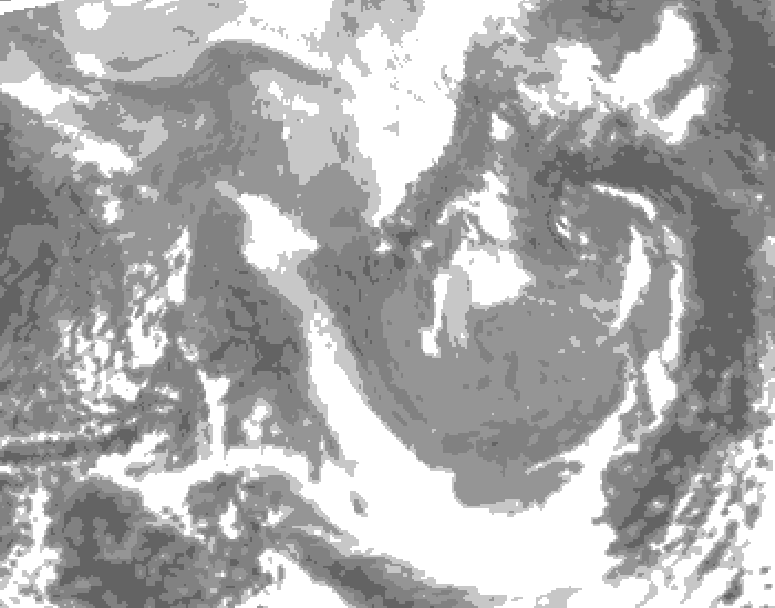GDPS total cloud 174 hour forecast chart for Canada based on 2025/12/26 1200Z data