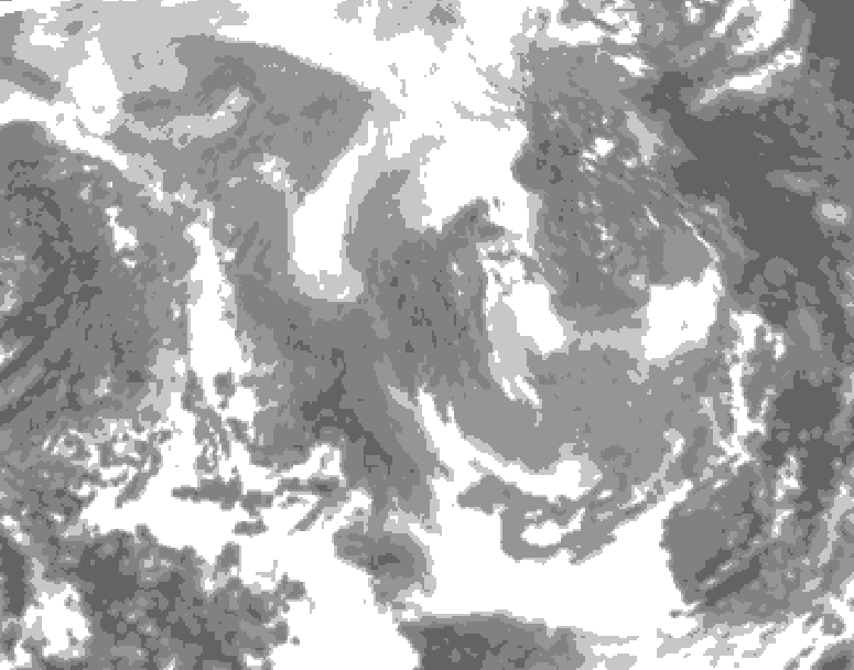 GDPS total cloud 186 hour forecast chart for Canada based on 2025/12/26 1200Z data