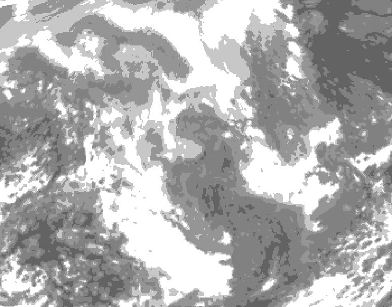 GDPS total cloud 216 hour forecast chart for Canada based on 2025/12/26 1200Z data