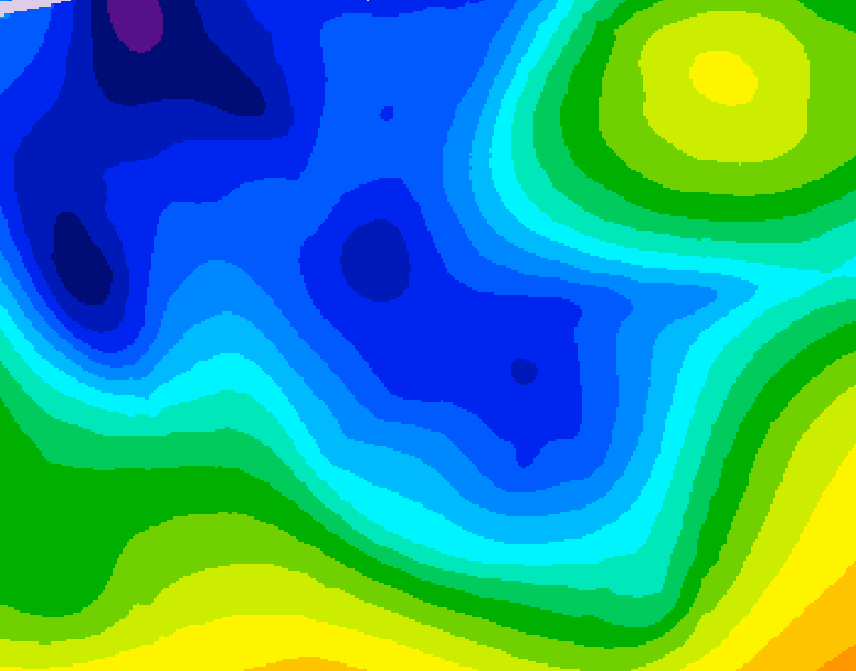 GDPS 500 millibar geopotential height 204 hour forecast chart for Canada based on 2025/12/27 1200Z data