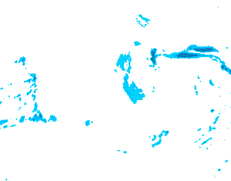 GDPS precipitation 120 hour forecast chart for Canada based on 2025/12/27 0000Z data