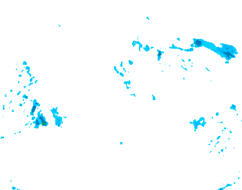 GDPS precipitation 132 hour forecast chart for Canada based on 2025/12/27 0000Z data