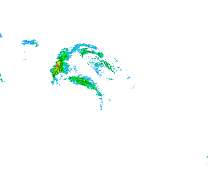 Weather radar data valid at 2025/12/27 14:54 UTC