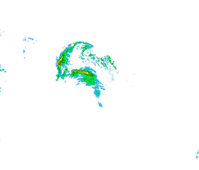 Weather radar data valid at 2025/12/27 16:12 UTC