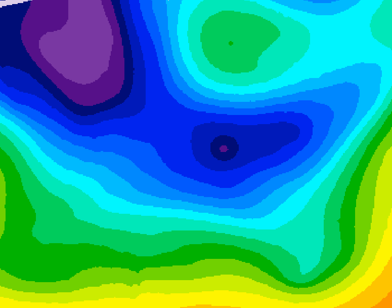 GDPS 500 millibar geopotential height 180 hour forecast chart for Canada based on 2025/12/28 1200Z data