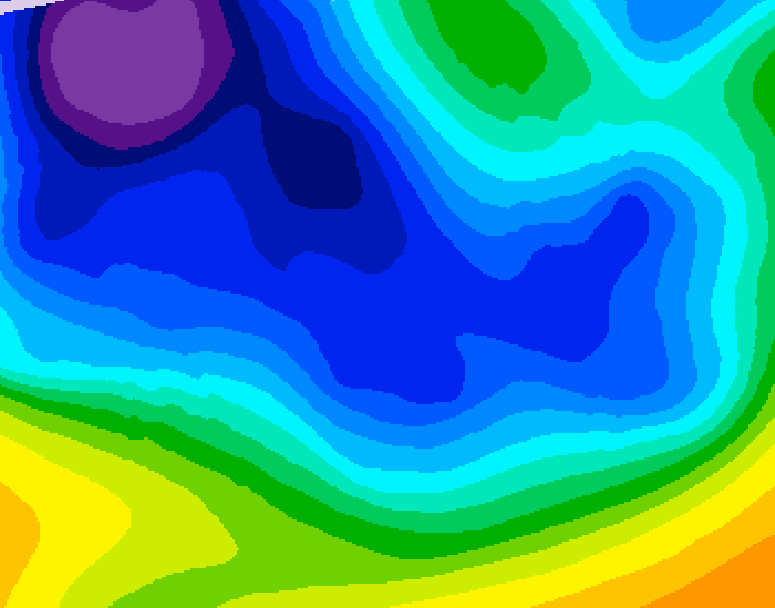 GDPS 500 millibar geopotential height 240 hour forecast chart for Canada based on 2025/12/28 1200Z data